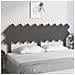 Testiera Per Letto Grigio178x3x80,5cm In Legno Massello Di Pino - Foto miniatura 1