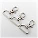 Anelli Girevoli Con Moschettone 10 Pz Silver 2,5 Cm - Foto miniatura 4