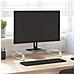 Supporto Per Monitor Bianco 60x35x8cm Vetro Temperato E Metallo - Foto miniatura 1