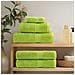 Asciugamani da Bagno SOLUND 10 pz Verdi 100x150cm 600 g /m² - Foto miniatura 3