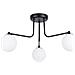Lampadario Astral 3 Nero Sl. 1662 - Minimalista Lampadario Nero /bianco 29x62x62 Cm - Foto miniatura 1