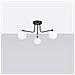 Lampadario Astral 3 Nero Sl. 1662 - Minimalista Lampadario Nero /bianco 29x62x62 Cm - Foto miniatura 3