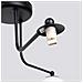 Lampadario Astral 3 Nero Sl. 1662 - Minimalista Lampadario Nero /bianco 29x62x62 Cm - Foto miniatura 8