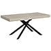 Tavolo allungabile 90x180/440 cm Karida cashmere gambe antracite - Foto miniatura 1