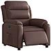 Poltrona Reclinabile Elettrica Marrone In Similpelle - Foto miniatura 3