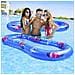 Materassino Gonfiabile Allungato, Rete Centrale. Letto Galleggiante. 170x80 Cm. 170x80x20cm. Colore Blu - Foto miniatura 4
