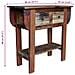 Consolle In Legno Di Recupero Misto 80x35x80 Cm - Foto miniatura 5