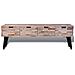 Consolle Tv Con 4 Cassetti In Legno Di Recupero Di Teak - Foto miniatura 1