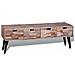 Consolle Tv Con 4 Cassetti In Legno Di Recupero Di Teak - Foto miniatura 4