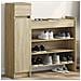 Scarpiera Rovere Sonoma 100,5x28x100 Cm In Legno Multistrato - Foto miniatura 8