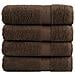 Asciugamani Da Bagno Solund 4 Pz Marroni 100x150 Cm 600gsm - Foto miniatura 2