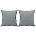 Set Divani 2 pz con Cuscini Grigio Chiaro in Tessuto - Foto miniatura 6