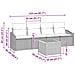 Set Divano Giardino 5 Pezzi con Cuscini Beige Polyrattan Acacia - Foto miniatura 5