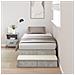 Struttura letto contenitore Grigio cemento 100x200 cm - Foto miniatura 2