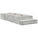 Struttura letto contenitore Grigio cemento 100x200 cm - Foto miniatura 3