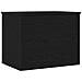 Scatola di Stoccaggio  con Coperchio Nero Rovere 60x42x46 cm Legno Ingegnerizzato - Foto miniatura 1