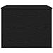 Scatola di Stoccaggio  con Coperchio Nero Rovere 60x42x46 cm Legno Ingegnerizzato - Foto miniatura 6