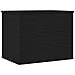 Scatola di Stoccaggio  con Coperchio Nero Rovere 60x42x46 cm Legno Ingegnerizzato - Foto miniatura 8