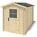 Casetta Da Giardino In Legno - 5.7m2 - 1.9x3m - 28mm - Colore: Naturale - Foto miniatura 1