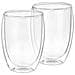 Set Di 2 Bicchieri Per Bevande A Doppia Parete Da 350 Ml In Vetro Borosilicato, Trasparente - Foto miniatura 1