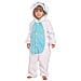 Pigiama Per Bambini Kigurumi Intero Costume Da Coniglio Blu 115-125 - Foto miniatura 2