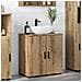 Mobile da Bagno con porta rovere artigianale 61 x 35 x 64 cm - Foto miniatura 2