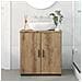 Mobile da Bagno con porta rovere artigianale 61 x 35 x 64 cm - Foto miniatura 4