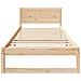 Struttura del letto Marrone 90 x 200 cm Legno massello di pino - Foto miniatura 6