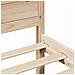 Struttura del letto Marrone 90 x 200 cm Legno massello di pino - Foto miniatura 9