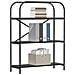 Libreria Rovere nero 80 x 30 x 109 cm Legno multistrato - Foto miniatura 3