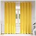 Tende con tende 2 pcs giallo senape Poliestere - Foto miniatura 2