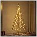 Albero di Natale in legno con supporto Marrone 180 cm Bambù - Foto miniatura 2