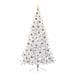 Albero di Natale artificiale Bianco 180 cm PVC e Acciaio - Foto miniatura 3