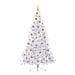 Albero di Natale artificiale Bianco 180 cm PVC e Acciaio - Foto miniatura 4