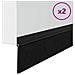 Spazzole per porte autoadesive 2 pcs Nero 100 cm - Foto miniatura 3