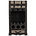 Baul Porta Bottiglie In Legno Marrone 44x30x85h Cm - Foto miniatura 2