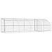 Cuccia per cani 4 pcs Argento 8 x 2 x 2 m Acciaio zincato - Foto miniatura 6