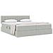 Letto con Contenitore con materasso Grigio chiaro 90 x 200 cm - Foto miniatura 3