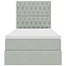 Letto con contenitore e materasso Grigio chiaro 90 x 190 cm - Foto miniatura 7
