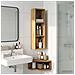 Armadio da bagno a muro Rovere Artigianale 20 x 14 x 70 cm - Foto miniatura 2