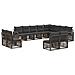 Set Divano da Giardino 12 pcs Grigio polyrattan - Foto miniatura 1
