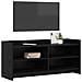 Mobile TV 100 x 33 x 47 cm Rovere Nero Legno ingegnerizzato - Foto miniatura 2