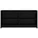 Mobile TV 100 x 33 x 47 cm Rovere Nero Legno ingegnerizzato - Foto miniatura 3