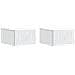 Mobiletto da notte a muro 2 pcs Bianco 49 x 34,5 x 20 cm - Foto miniatura 1