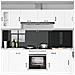 Schienale da cucina 2 pcs Nero 120 x 60 cm vetro temperato - Foto miniatura 3