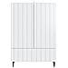 Credenza Bianco 66 x 34,5 x 97 cm Legno ingegnerizzato - Foto miniatura 5