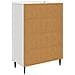 Credenza Bianco 66 x 34,5 x 97 cm Legno ingegnerizzato - Foto miniatura 7