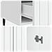 Credenza Bianco 66 x 34,5 x 97 cm Legno ingegnerizzato - Foto miniatura 8