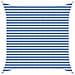 Telo Ombra Blu e Bianco 3,6 x 3,6 m HDPE - Foto miniatura 1