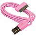 Cavo Caricabatterie Da 30 Pin A Usb - Rosa - Apple Iphone 4 4s Ipad Ipod - Foto miniatura 1